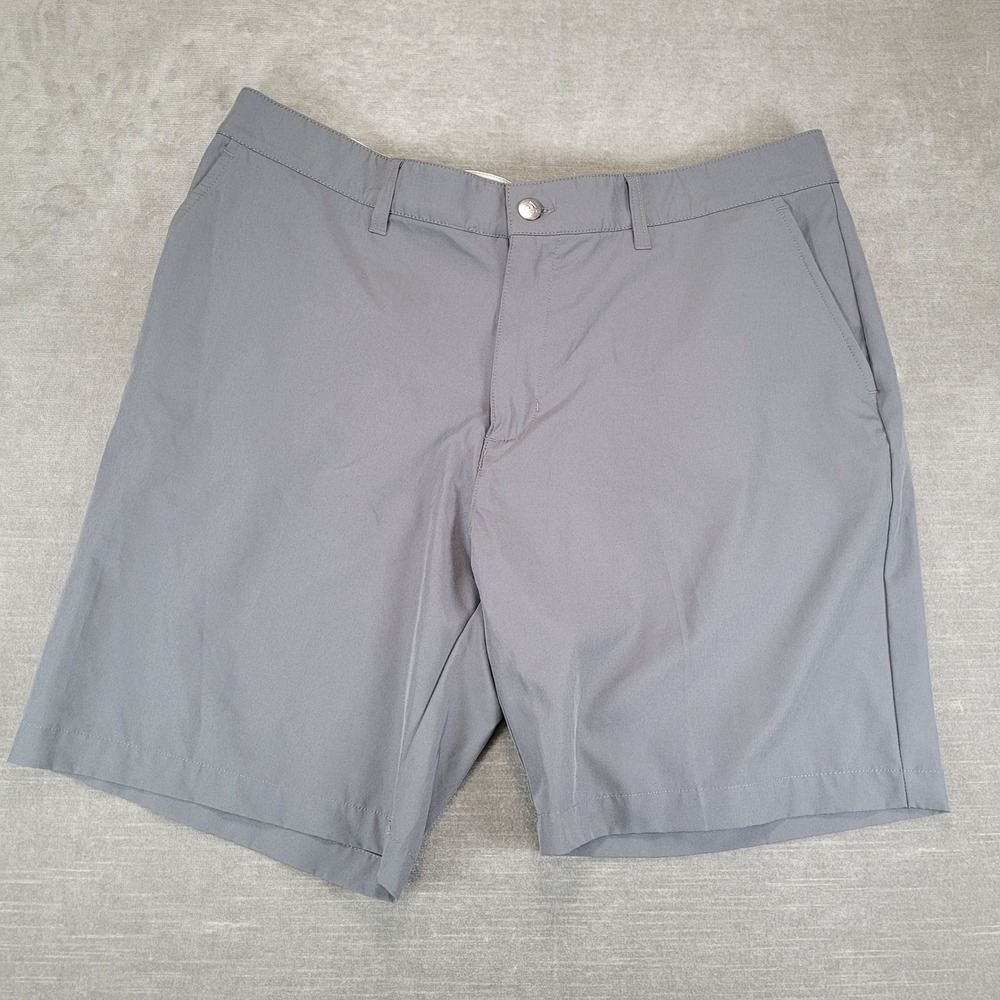 Adidas Golf Shorts Mens 36 Gray Ultimate365 Performance Stretch Flat Front
